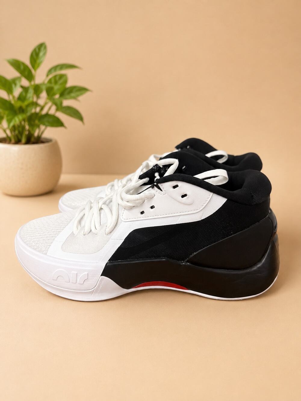 USED Jordan Air Zoom Separate Men's Basketball Shoes Black/Red Size 7